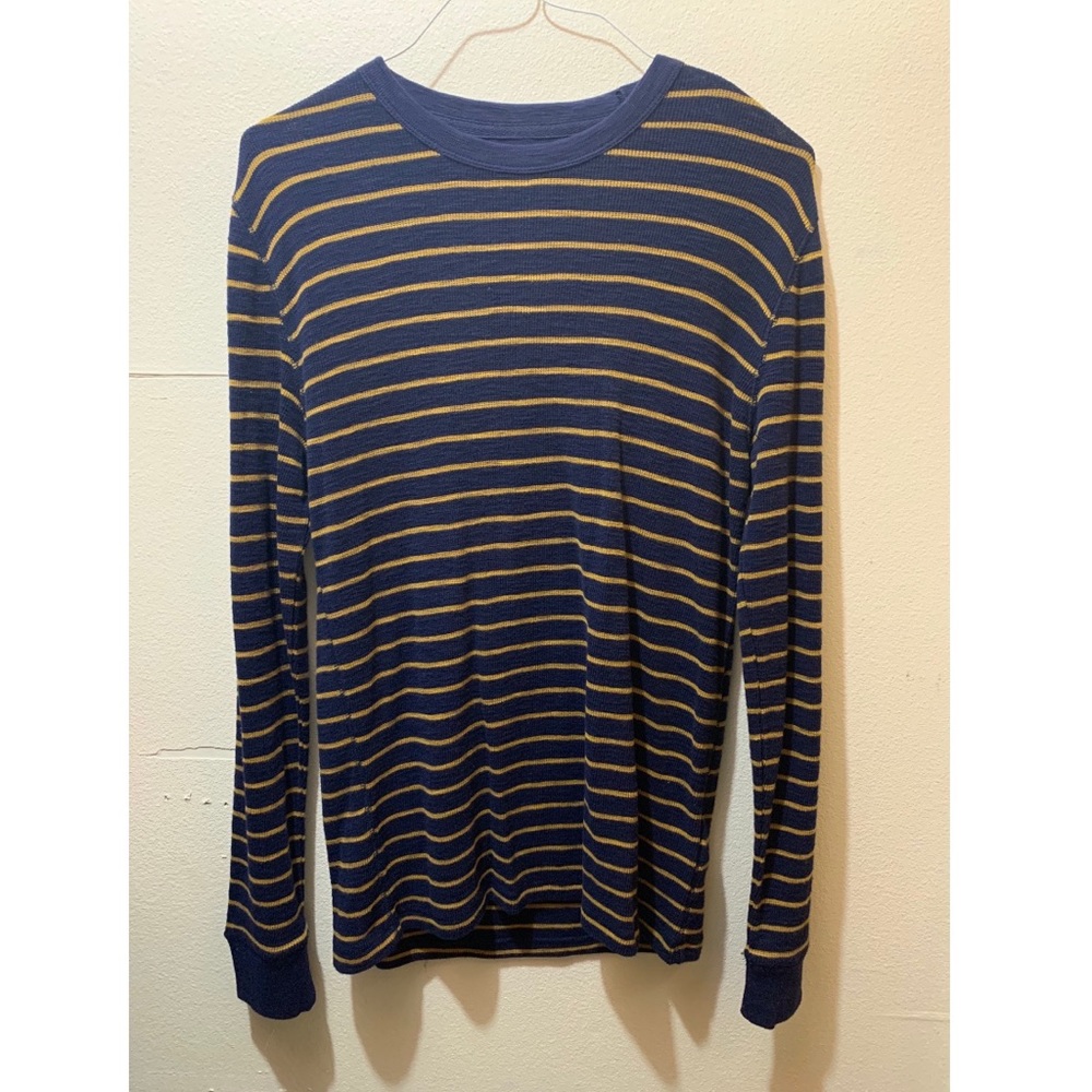 Gap sweater for men stripe navy size medium
